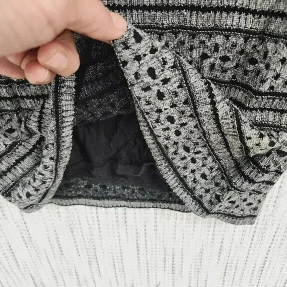 Free People Mini Lace Dress Size S Square neck‎ Long Sleeve Strappy - Picture 5 of 12